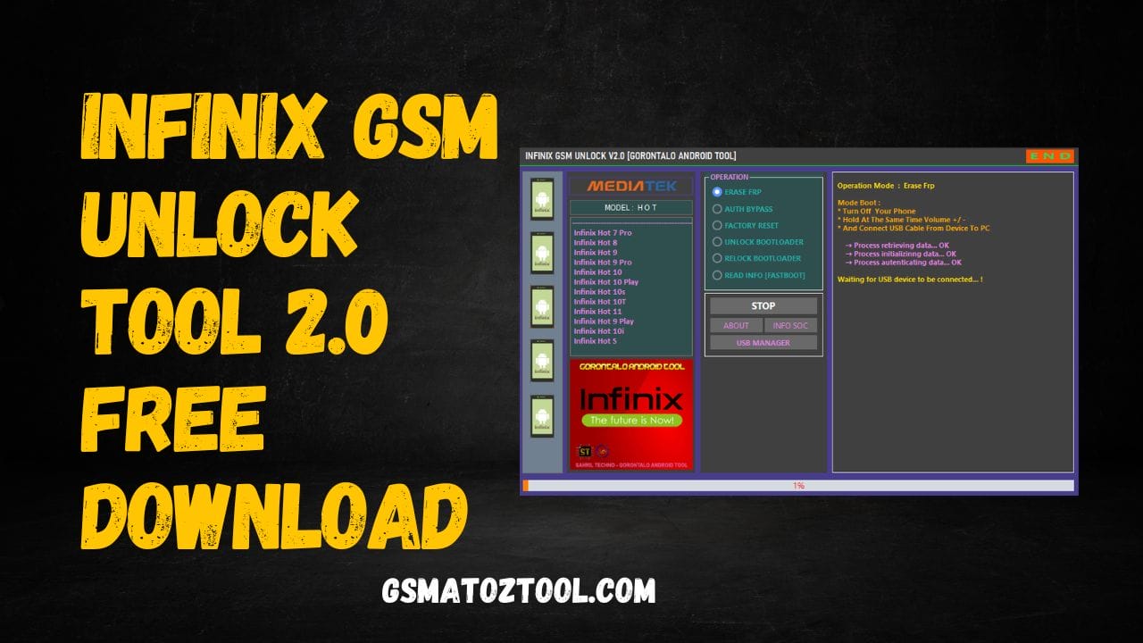 Download Infinix GSM Unlock V2.0 Latest Tool