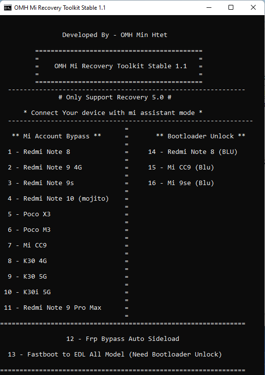 Download omh mi recovery toolkit stable v1. 1 free tool Download omh mi recovery toolkit stable v1. 1 free tool