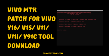 VIVO MTK PATCH For VIVO Y16 V15 V11 V11i Y91c Tool Download