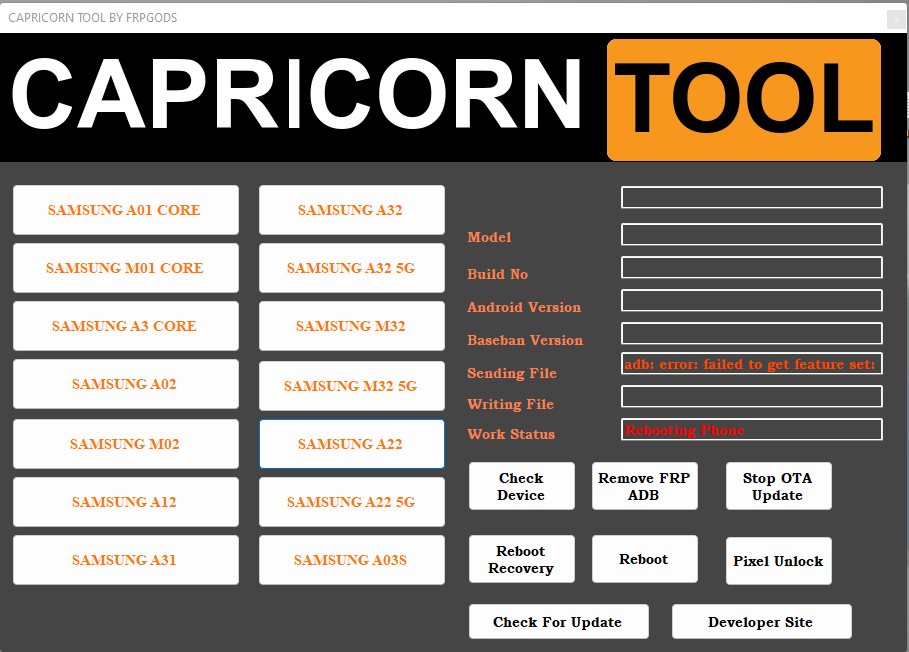 Capricorn tool by frpgods latest update free tool download