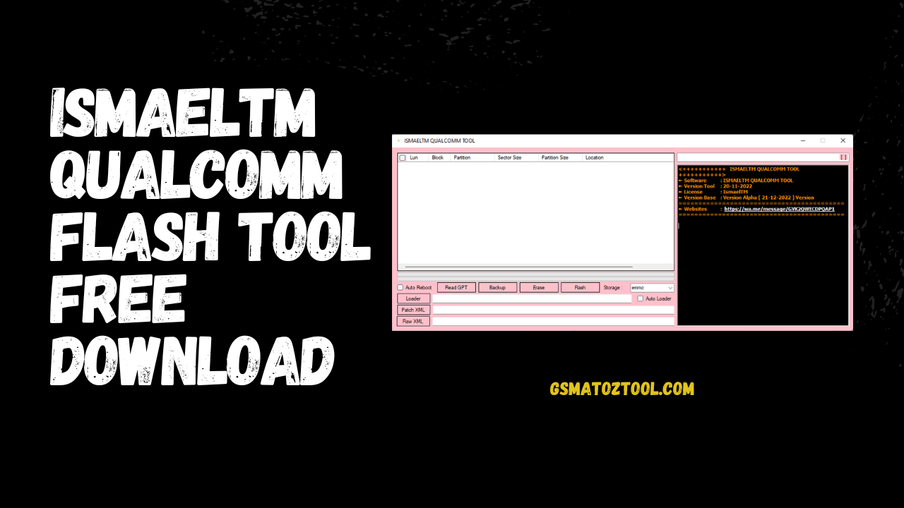 ISMAELTM QUALCOMM FlASH TOOL