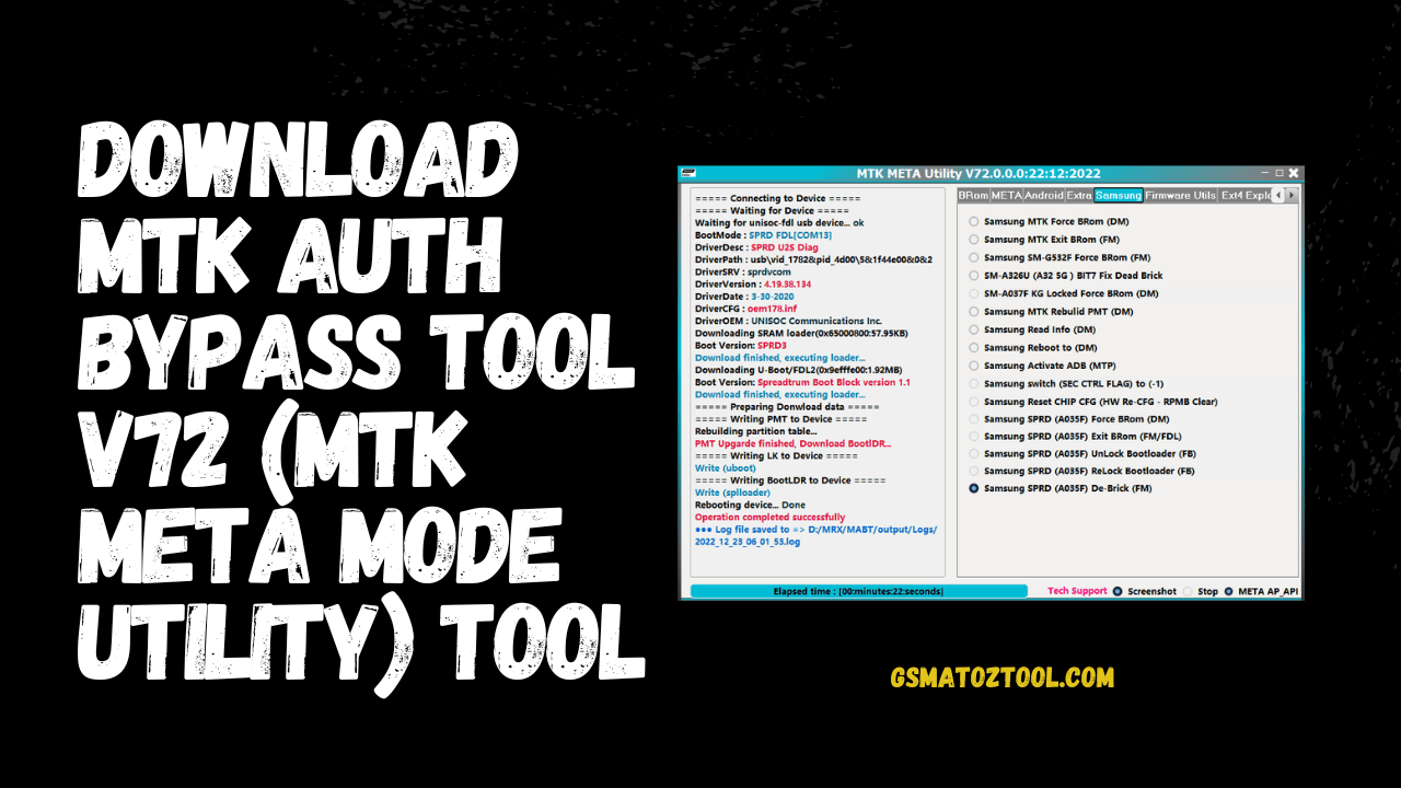 Mtk auth bypass tool v72 | mtk meta mode utility v72