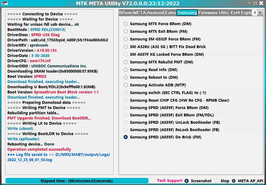 MTK Auth Bypass Tool V72 | MTK META MODE UTILITY V72