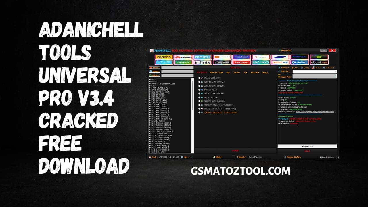 Adanichell Tools Universal Pro V3.4 FRP/ UserLock Unlocker Tool Download