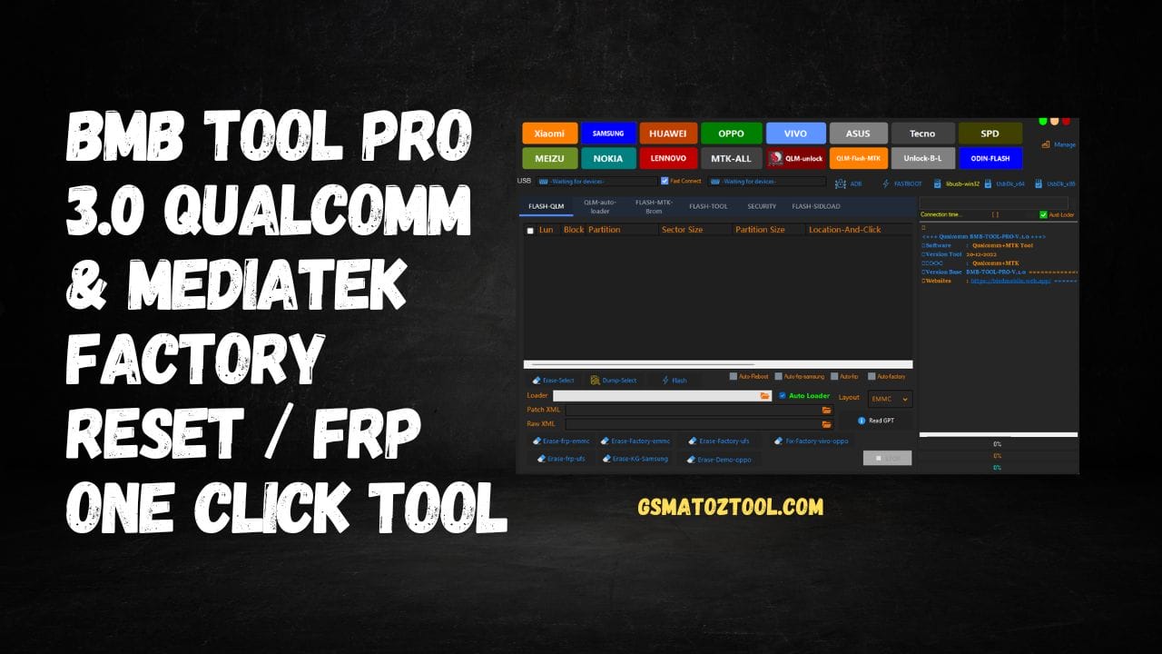 Download BMB Tool Pro 3.0 Apple Xiaomi Samsung Android Unlock Flash Tool