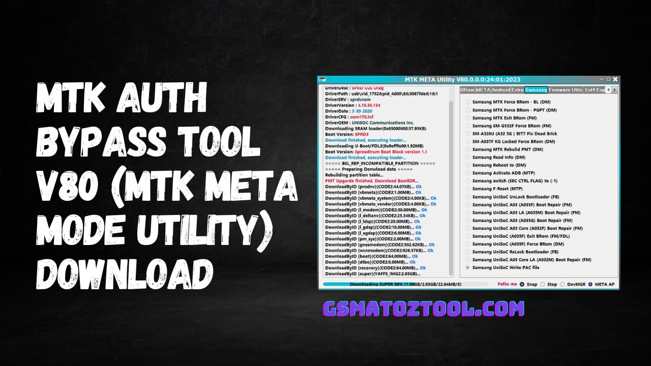 MTK Auth Bypass Tool V80 (Secure Boot Disable) Latest Version Download