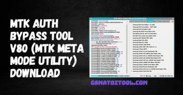 MTK Auth Bypass Tool V80 (Secure Boot Disable) Latest Version Download
