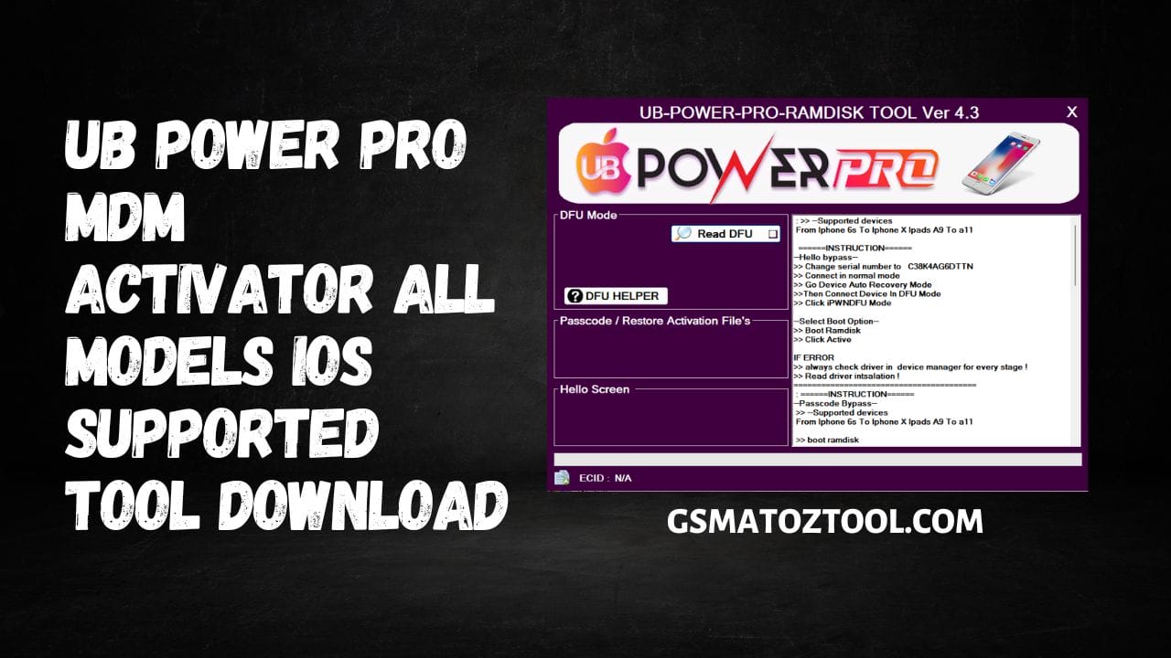 Ub power pro ramdisk tool ver 4. 3 icloud bypass tool download