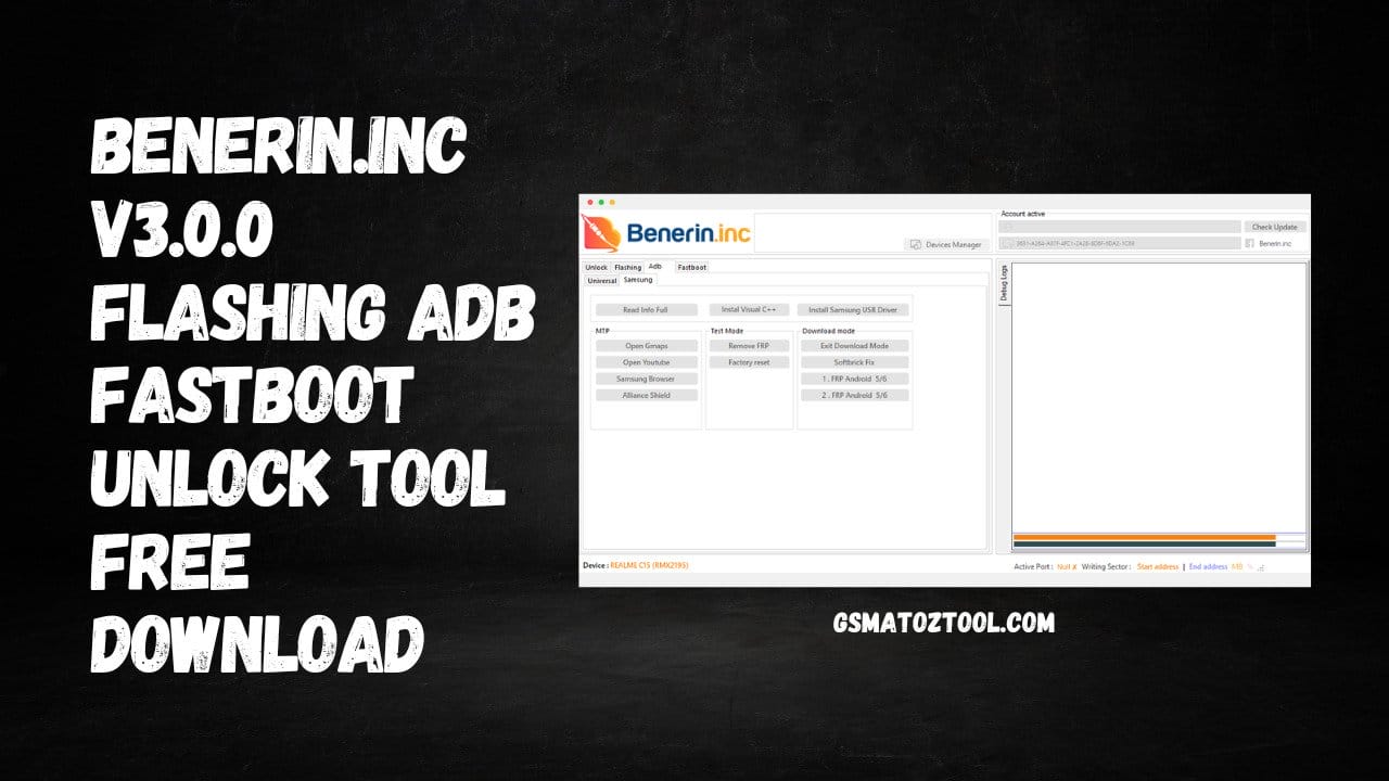 Benerin.inc Flashing Adb Fastboot Unlock Tool Free Download