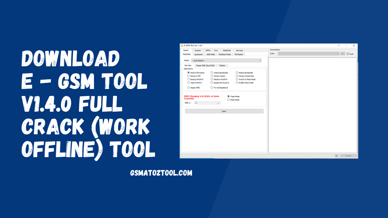 E - GSM Tool V1.4.0 Full Crack Work Tool Free Download