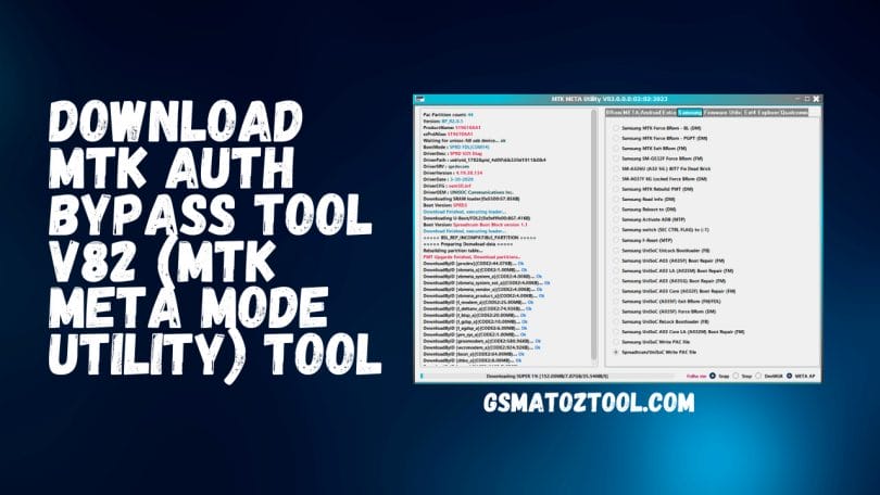 Download MTK Auth Bypass Tool V82 (MTK Meta Mode Utility) Tool