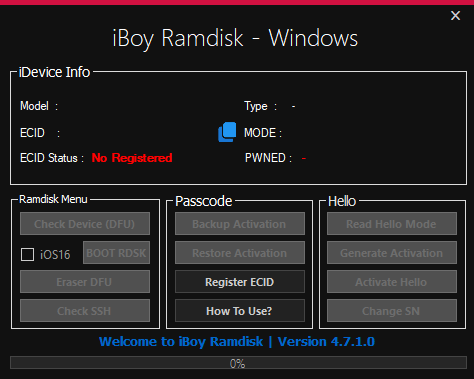 iBoy Ramdisk Tool