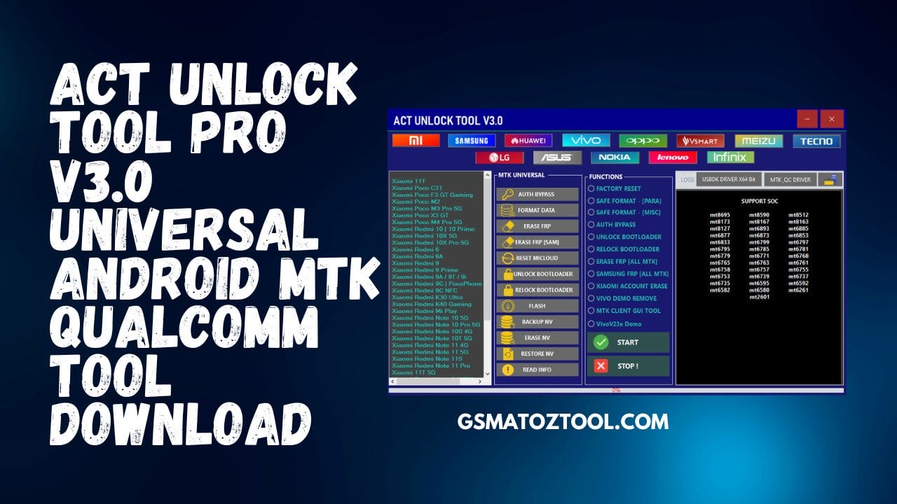 ACT Unlock Tool Pro V3.0 Latest Full With Loader Tool Download