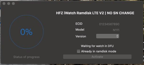 HFZ iWatch Ramdisk LTE V2.0 NO SN Change Download