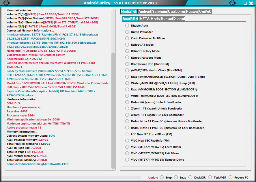 MTK Auth Bypass Tool Latest 5G CPU 2023