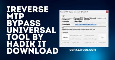 Ireverse mtp bypass universal tool by hadik it