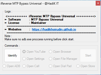 Ireverse mtp bypass universal