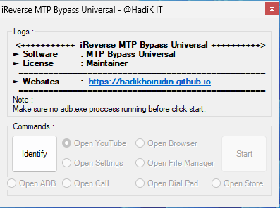 iReverse MTP Bypass Universal