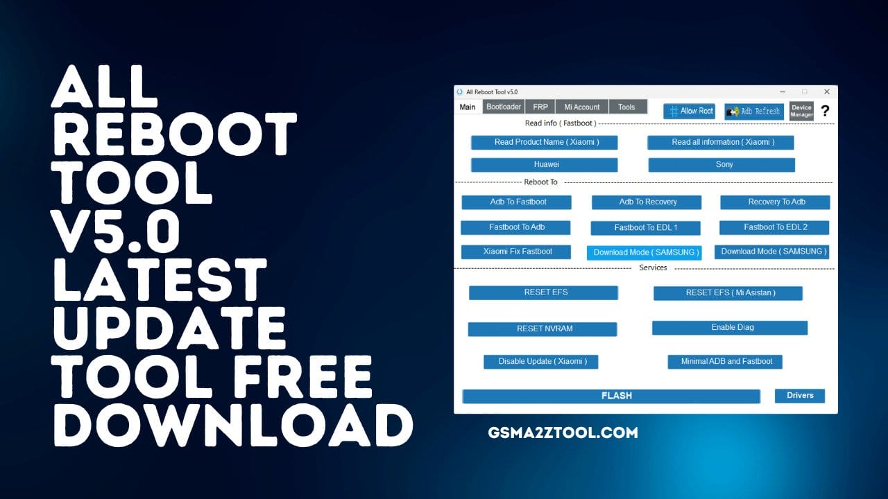 All Reboot Tool 5.0 Latest Version Tool Free Download