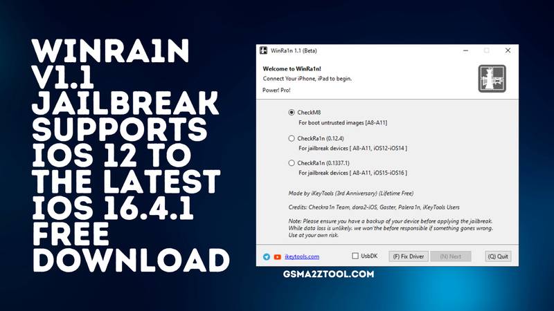 Winra1n v1. 1 released with support for the latest ios 16. 4. 1 lastest tool Winra1n v1. 1 released with support for the latest ios 16. 4. 1 lastest tool