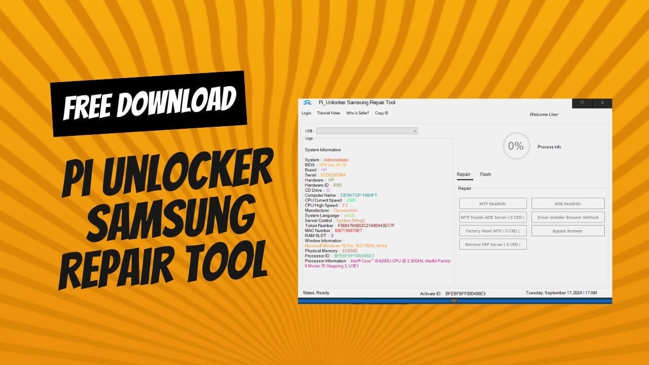 Pi Unlocker Samsung Repair Tool  