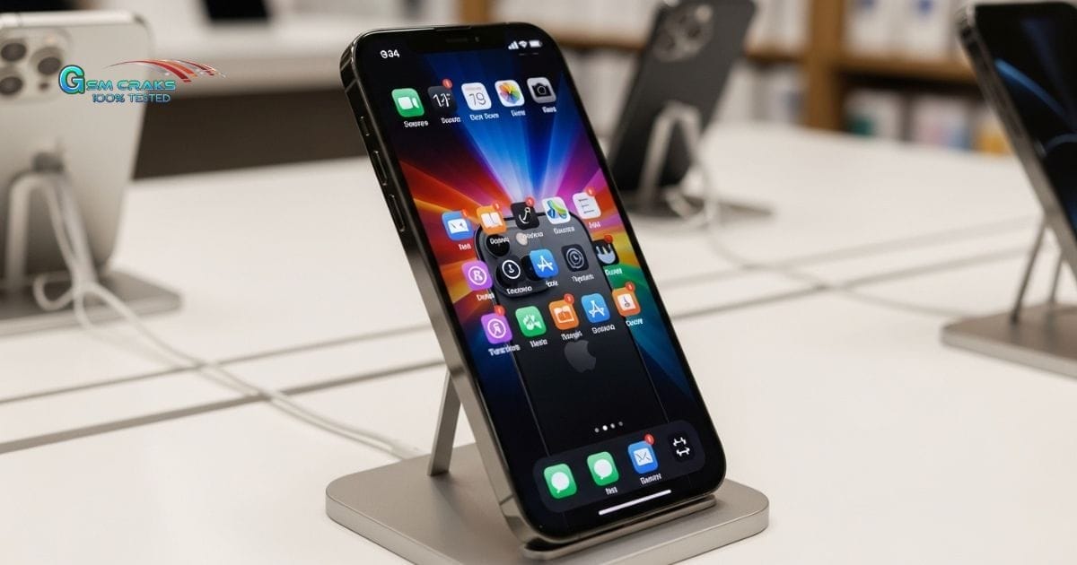 How to know if your iphone is in demo mode showing store display iphone with demo apps and restricted settings screen